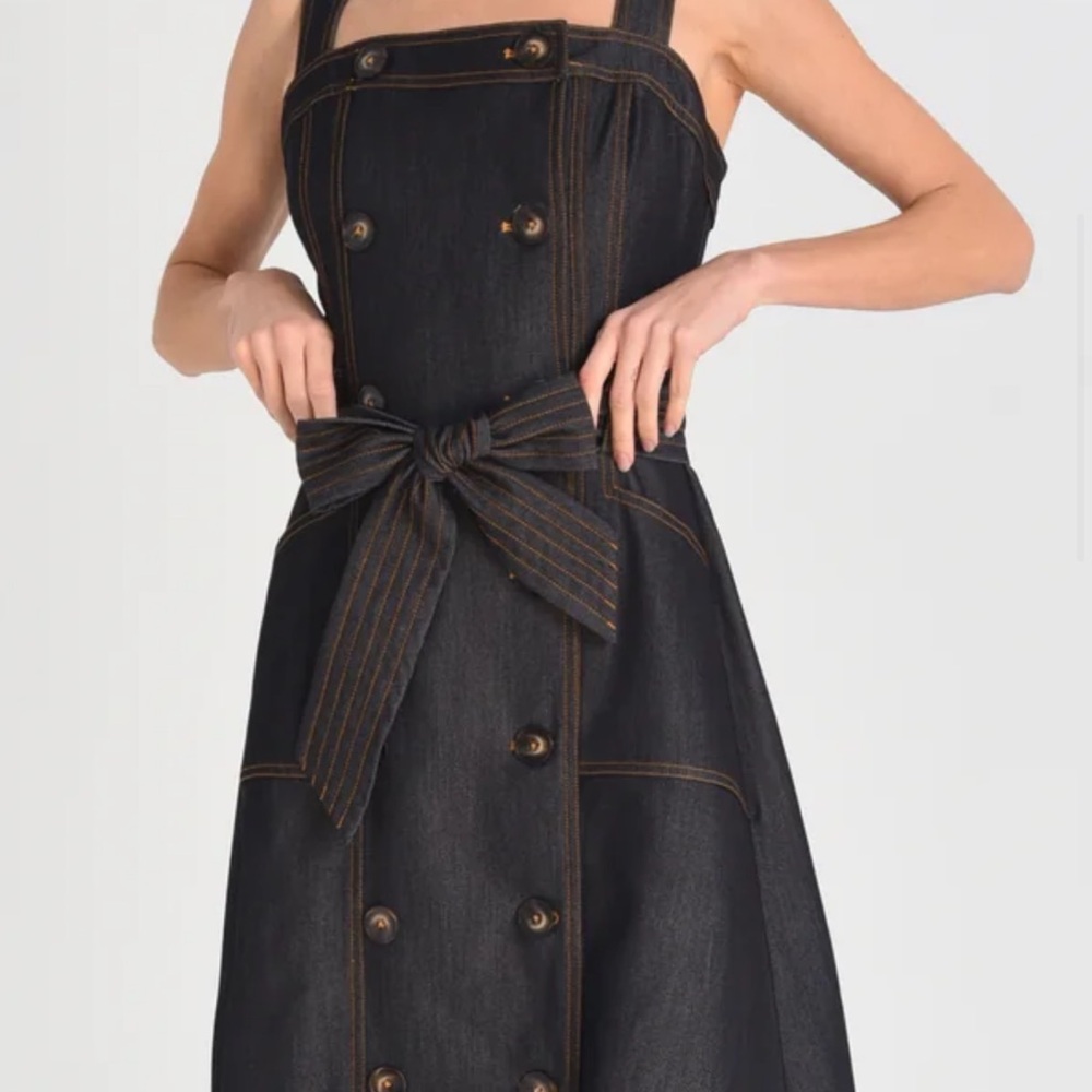 Ciebon Drew Seamed Denim Maxi Dress - Picture 3 of 9